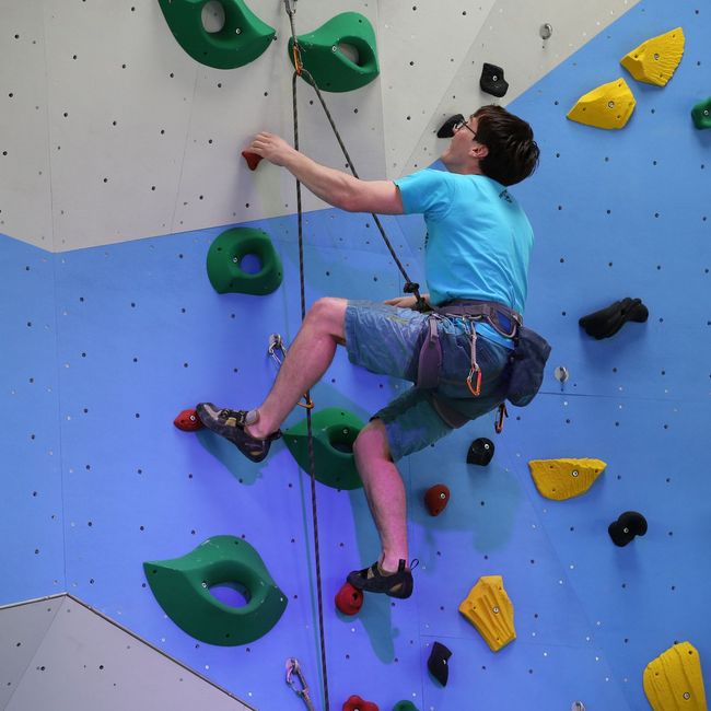 Impressionen der Kletterwand im Sportforum / Eröffnung 2018