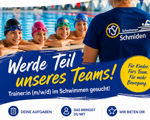 Trainer:in (m/w/d) im Schwimmen gesucht!