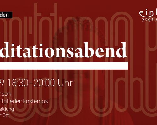 Einklang - Meditationsabend am Sonntag, 07.07.2019 ab 18:30 h
