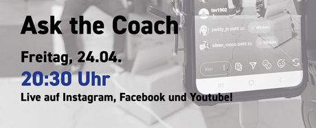 Ask the coach #6: Handball Edition am Freitag, 24.04.2020, 20:30 Uhr 