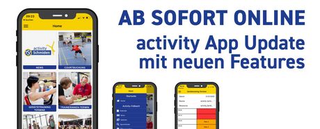 JETZT ONLINE: activity App Update