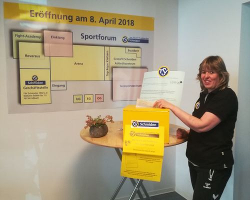 Glückliche Gewinner im Sportforum