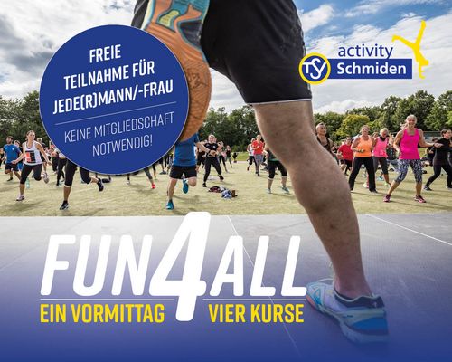 Jetzt vormerken: Fun4All am Samstag, den 7.8.21 ab 9.30 Uhr