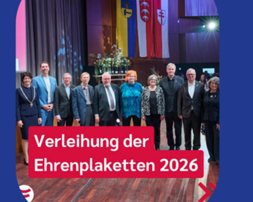 Neujahrsempfang der Stadt Fellbach 2026 / Verleihung der Ehrenplaketten 