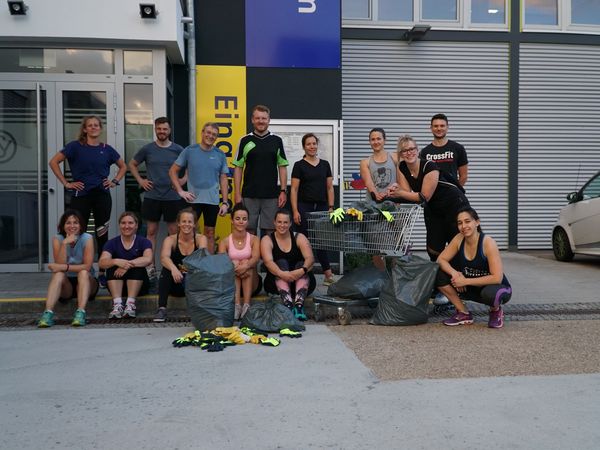 Bilder der Plogging Aktion 2019