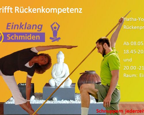 Yoga bei Rückenproblemen - ab 08. Mai im Einklang
