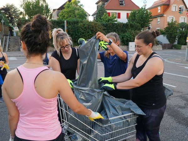Bilder der Plogging Aktion 2019
