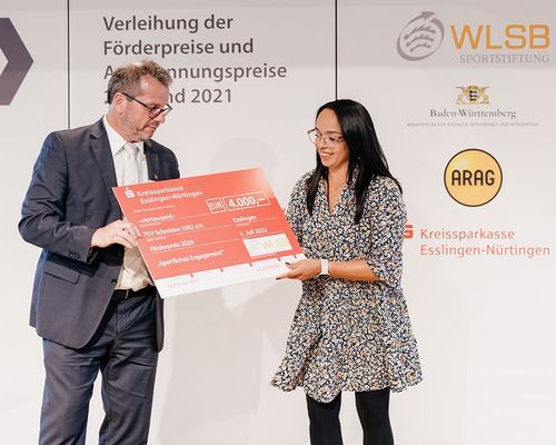 Förderpreis von der WLSB Sportstiftung für den TSV Schmiden