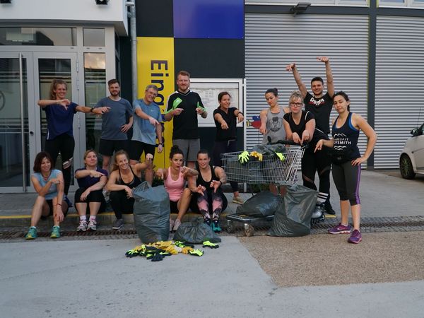 Bilder der Plogging Aktion 2019