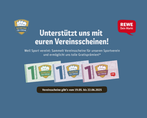REWE-Aktion „Scheine für Vereine“ – Der TSV Schmiden ist wieder dabei!