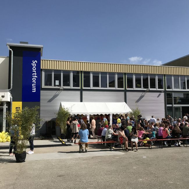 Impressionen der Kletterwand im Sportforum / Eröffnung 2018