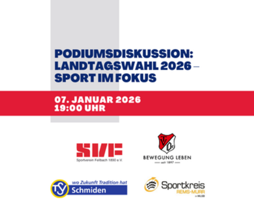 Podiumsdiskussion zur Landtagswahl 2026: Kandidatinnen und Kandidaten im Dialog mit dem Sport