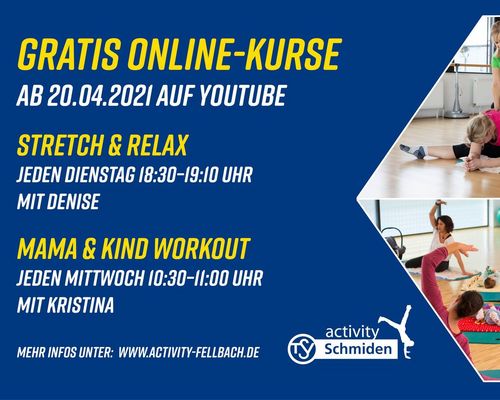 NEUE Kurse im Programm (Mama & Kind und Stretch & Relax)