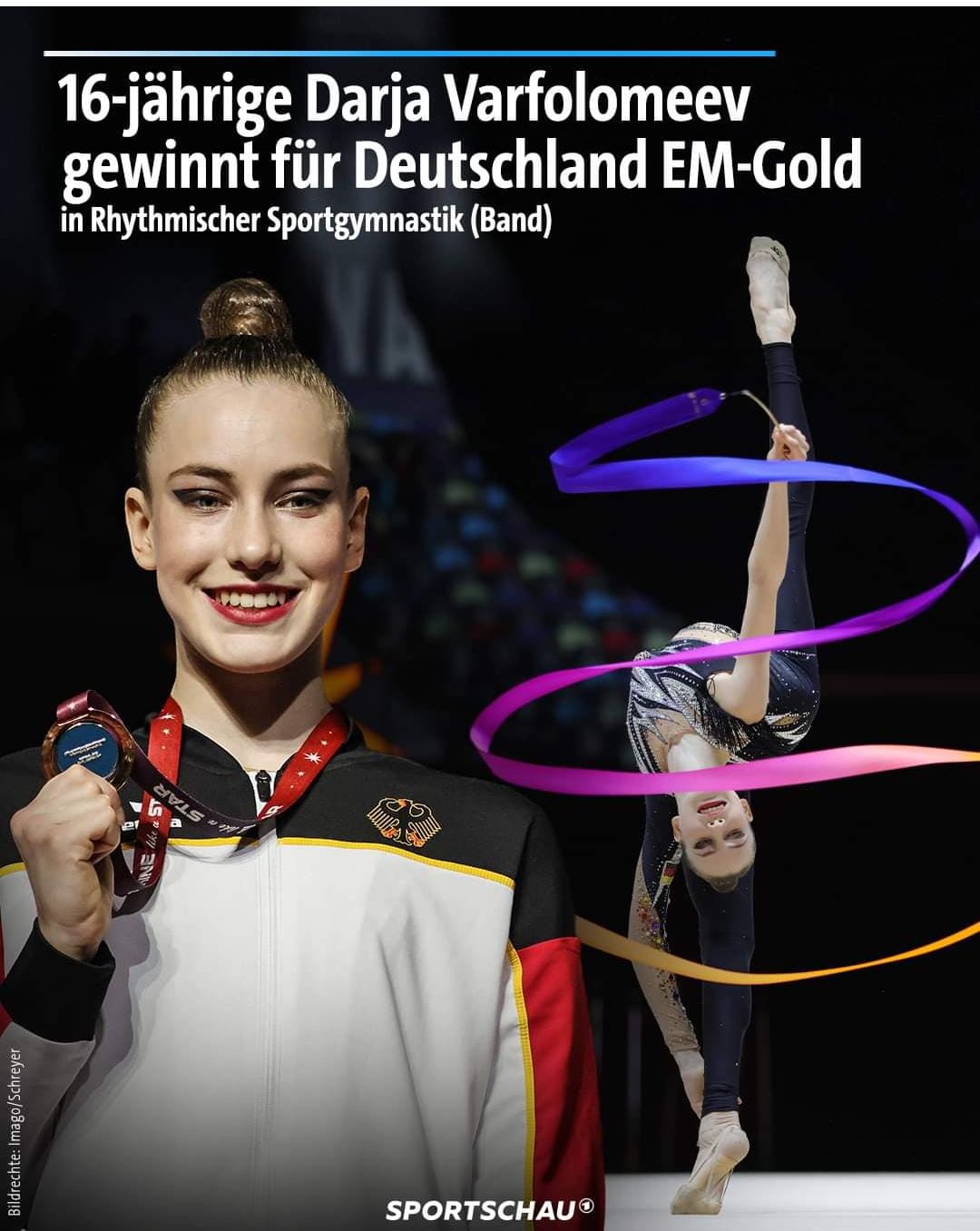 TSV Schmiden Wo Zukunft Tradition hat Darja Varfolomeev gewinnt EMGold in Rhythmischer